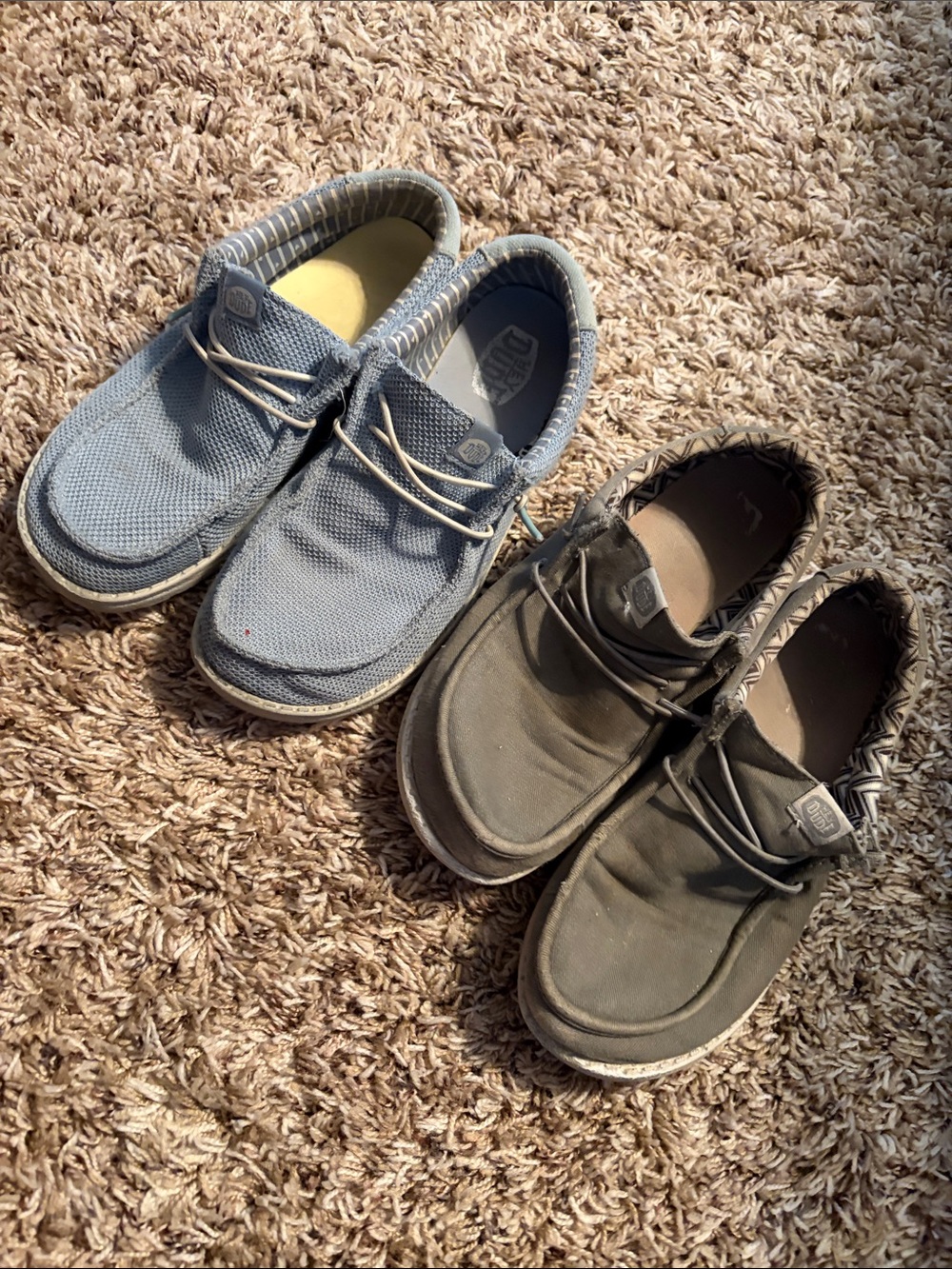 Boys Hey Dudes Slip-On Shoes - Blue and Gray - Picture 4 of 6